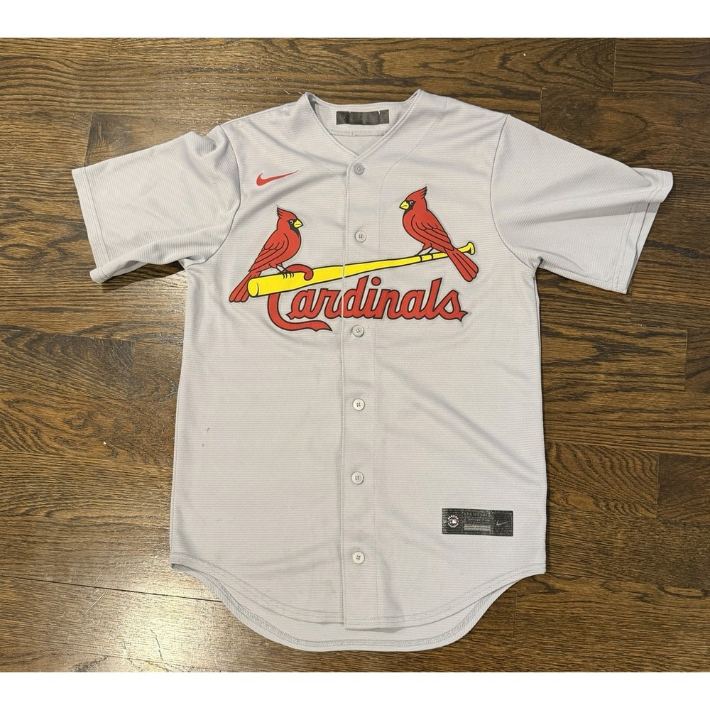Nike St. Louis Cardinals #4 Yadier Molina Gray Jersey Stitched Molina Small NFL